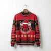 Chicago Bulls Ugly Christmas Sweater – Santa Bull Skyline Jumper Red & Black Iconic Fan Apparel NBA