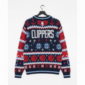 LA Clippers Ugly Christmas Sweater – Nautical Anchor Christmas NBA Exclusive Apparel