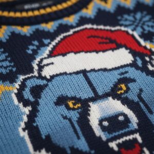 Memphis Grizzlies Ugly Christmas Sweater – Grizzly Bear Exclusive Snow Day For NBA Fans