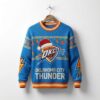 OKC Thunder Ugly Christmas Sweater – Lightning Bolt Holiday Exclusive Basketball Fan Gear NBA