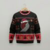 Portland Trail Blazers Ugly Christmas Sweater – Rip City Holiday Knit Red & Black Logo Christmas Apparel NBA