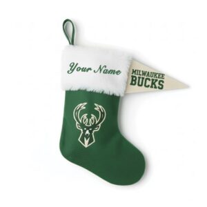 Milwaukee Bucks Christmas Stocking 2025 – Custom NBA Holiday Gift for Fans