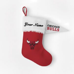 Chicago Bulls 2025 NBA Christmas Stocking – Personalized Red & Black Holiday Sock