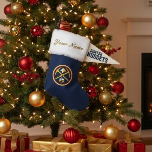 Denver Nuggets 2025 NBA Christmas Stocking – Personalized Mile High City Holiday Sock