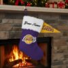 Los Angeles Lakers 2025 NBA Christmas Stocking – Personalized Purple & Gold Holiday Sock