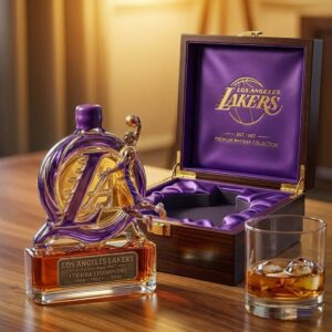 Los Angeles Lakers Whiskey Bottle - NBA 3D Dunking Player Tribute Decanter