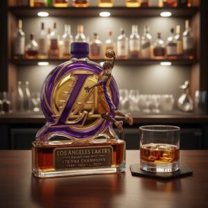 Los Angeles Lakers Whiskey Bottle - NBA 3D Dunking Player Tribute Decanter
