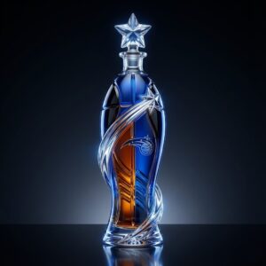 Orlando Magic Crystal Decanter - Elegant Shooting Star NBA Tribute