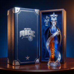 Orlando Magic Crystal Decanter - Elegant Shooting Star NBA Tribute