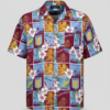 Aston Villa FC Hawaiian Shirt - Tropical Floral Club Crest Button-Up