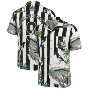 Newcastle United Hawaiian Shirt - St. James' Park Magpies Retro Fanwear