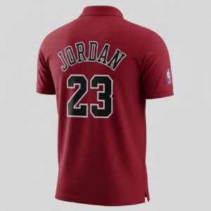Chicago Bulls Polo Shirt - Maroon Red Official NBA Team Fanwear