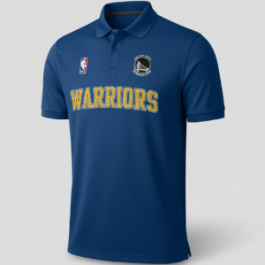 Golden State Warriors NBA Polo Shirt - Men's Royal Blue Official Licensed Team Gear
