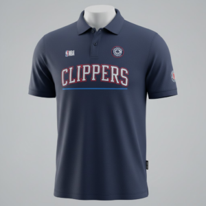 NBA LA Clippers Polo Shirt - Men's Navy Blue Official Fan Apparel