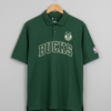 Milwaukee Bucks Green Polo Shirt - NBA Fan Gear Short Sleeve Collared Polo