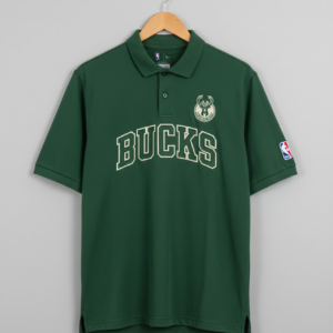 Milwaukee Bucks Green Polo Shirt - NBA Fan Gear Short Sleeve Collared Polo