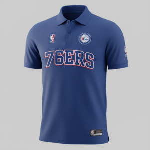 Philadelphia 76ers Polo Shirt - Official NBA Fan Apparel Blue