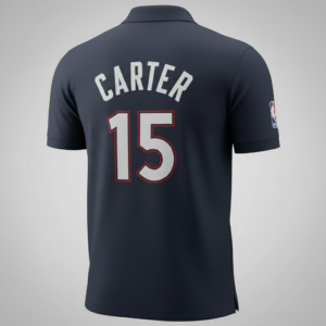 Toronto Raptors NBA Polo Shirt - Official Licensed Dark Grey Piqué Knit
