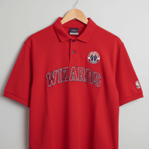 Washington Wizards NBA Polo Shirt - Men's Red Embroidered Fan Gear