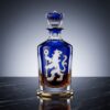 Chelsea FC Whiskey Decanter - Premium Blue Glass Crown Stopper Barware