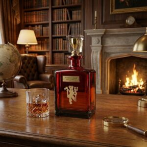 Manchester United Heritage Decanter - Red Devil Trophy Stopper Glass