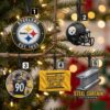 Pittsburgh Steelers Christmas Ornaments - Iconic NFL Fan Holiday Decor Set