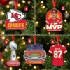 Kansas City Chiefs Christmas Ornaments - NFL Player Stadium Trophy Decorations