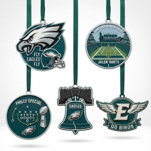 Philadelphia Eagles Christmas Ornaments - Premium Collectible NFL Football Fan Decor