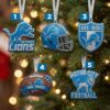 Detroit Lions Christmas Ornaments - Festive Holiday Decorations Set