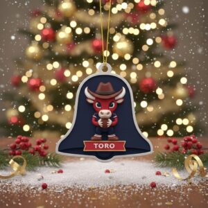 Houston Texans Christmas Ornaments - NFL Team 3D Logo Helmet Stadium Mascot Set