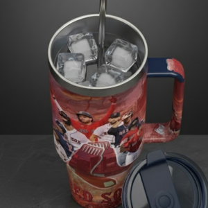 Boston Red Sox Handled Tumbler - Player Collage Insulated Travel Mug