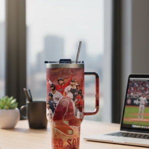 Boston Red Sox Handled Tumbler - Player Collage Insulated Travel Mug