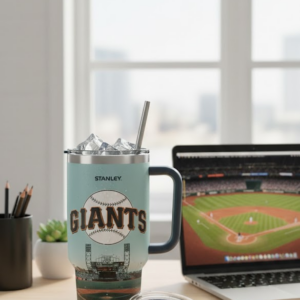 San Francisco Giants Stanley Tumbler - Baseball Field Stadium Design Mug with Straw