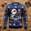 Buffalo Bills Ugly Christmas Sweater - The Nightmare Before Christmas Jack Skellington NFL Holiday Apparel