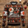Cleveland Browns Nightmare Before Christmas Sweater - NFL Jack Skellington Ugly Holiday Sweater