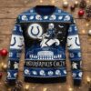Indianapolis Colts Ugly Christmas Sweater - NFL The Nightmare Before Christmas Crossover