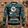 Jacksonville Jaguars Nightmare Before Christmas Sweater - NFL Jack Skellington Holiday Ugly Sweater
