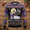 Minnesota Vikings Nightmare Before Christmas Sweater - Ugly Halloween Christmas Sweater, NFL Fan Apparel