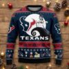 Houston Texans Nightmare Before Christmas Sweater - NFL Jack Skellington Ugly Christmas Jumper