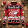Detroit Red Wings Snoopy Christmas Sweater - Peanuts Charlie Brown NHL Ugly Christmas Sweater