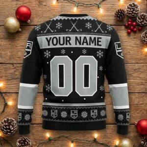 Los Angeles Kings Snoopy Ugly Sweater - Peanuts Charlie Brown Christmas NHL Jumper