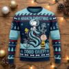 Seattle Kraken Snoopy Christmas Sweater - Peanuts Gang Charlie Brown Ugly Holiday Sweater