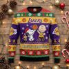 Los Angeles Lakers Peanuts Christmas Sweater - Charlie Brown Snoopy Ugly Sweater