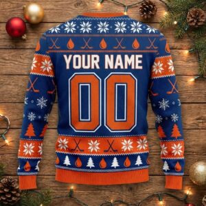 Edmonton Oilers Snoopy Christmas Sweater - Peanuts Hockey Fan Gift, NHL Ugly Sweater