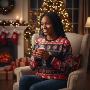 Portland Trail Blazers Snoopy Ugly Christmas Sweater - NBA Peanuts Rip City Holiday Jumper