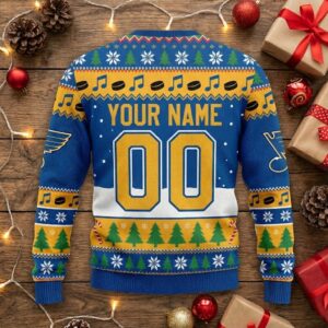 St. Louis Blues Snoopy Christmas Sweater - Peanuts Ugly Sweater NHL Hockey Fan Gift