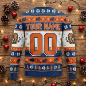 Utah Mammoths Snoopy Ugly Christmas Sweater - Peanuts Charlie Brown Hockey Fan Gift