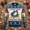 Vancouver Canucks Snoopy Christmas Sweater - Peanuts Gang Ugly Holiday NHL Fan Apparel