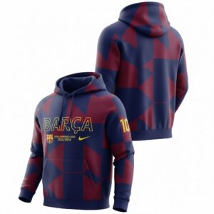 FC Barcelona Xavi 6 Hoodie - Custom Name Number Força Barça Pullover Sweatshirt