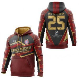 Bayern München Custom Hoodie - 3D All-Over Print Champions League Fan Sportswear